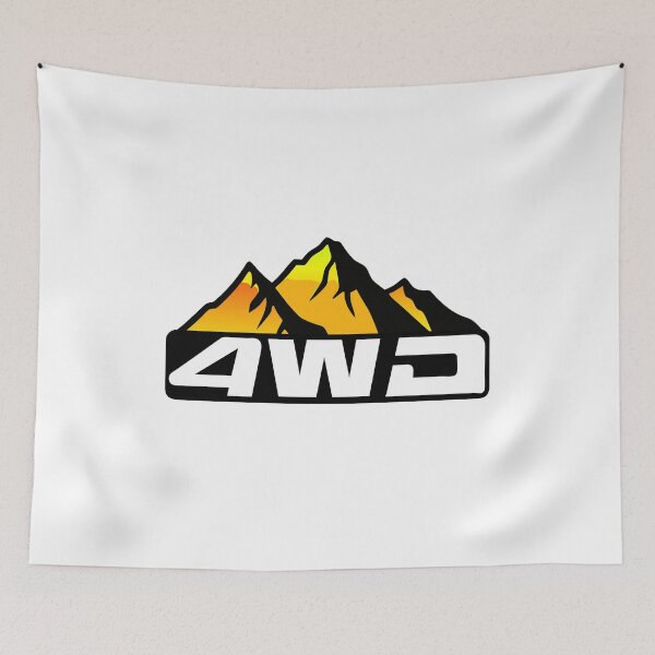Item preview, 4WD Adventure: Retro Mountain Stripes Design designed and sold by Timegraf.