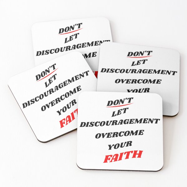 Item preview, Don't Let Discouragement Overcome Your Faith designed and sold by S4G Tees.