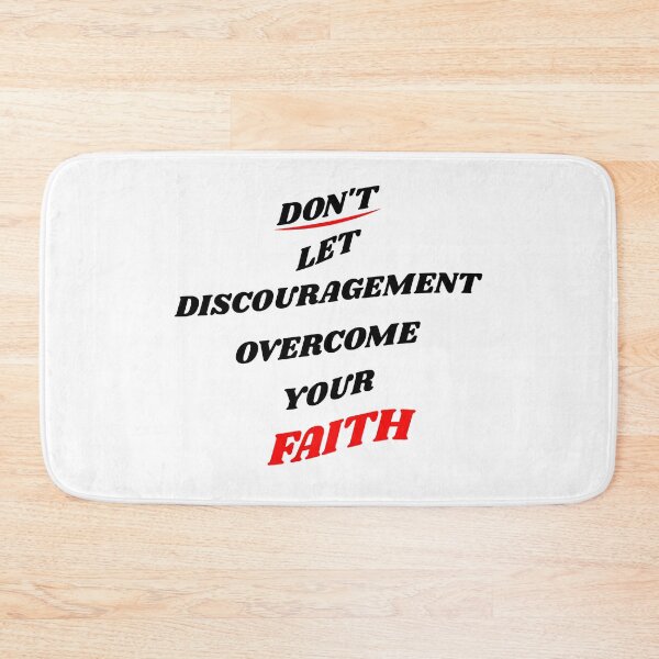 Item preview, Don't Let Discouragement Overcome Your Faith designed and sold by S4G Tees.