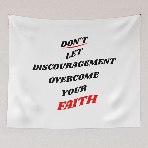 Item preview, Don't Let Discouragement Overcome Your Faith designed and sold by S4G Tees.