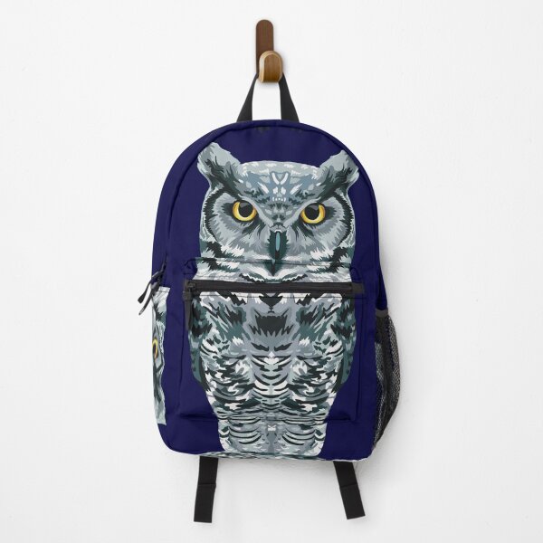 Item preview, Great Horned Owl Piercing Gaze of a Nocturnal Predator designed and sold by tayaan.