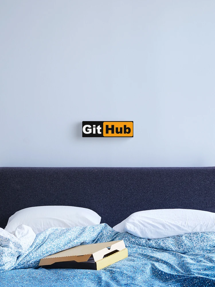 Thumbnail 2 of 3, Canvas Print, Github Developer Fun Pun Sticker designed and sold by developerfriday.