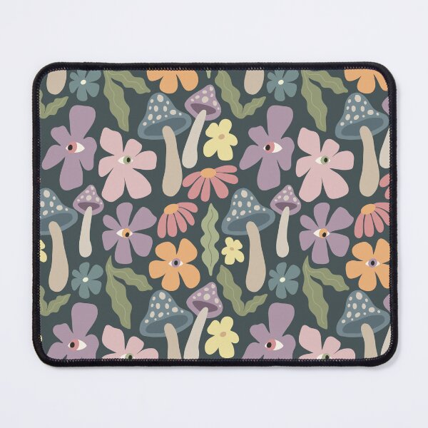 Item preview, Seeing Eye Floral Mushroom Pattern designed and sold by FadedFlorals.