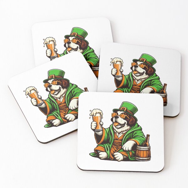 Item preview, Saint Bernard Dog St Patrick's Day designed and sold by doodIllustrate.