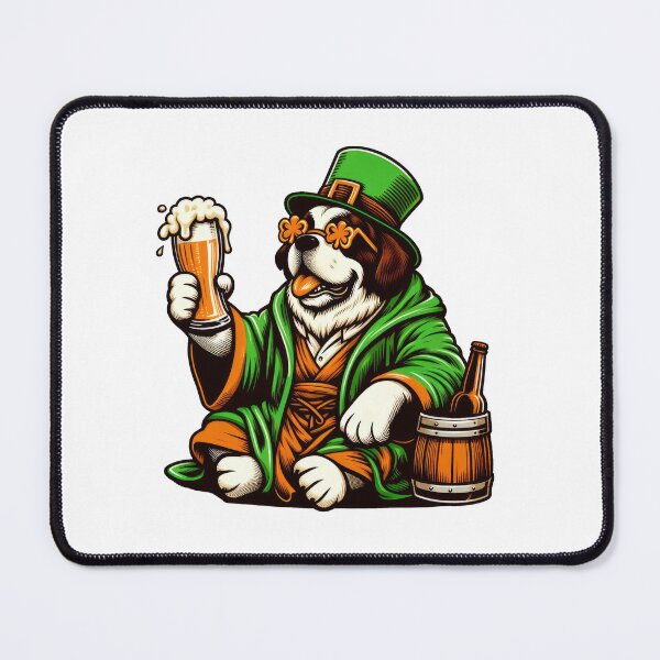 Item preview, Saint Bernard Dog St Patrick's Day designed and sold by doodIllustrate.