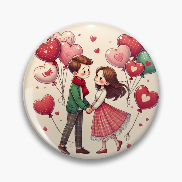 Item preview, Loving Couple and Heart Balloons designed and sold by Dalelbn31.
