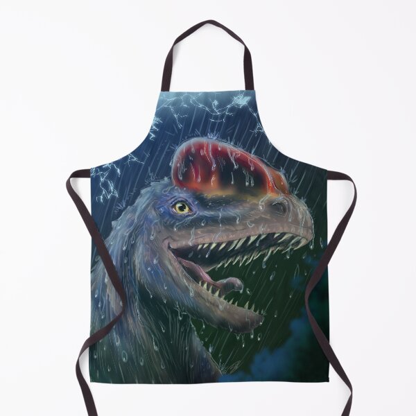 Item preview, Dilophosaurus in the rain atl. designed and sold by SeaUrchoon's Bazzar.