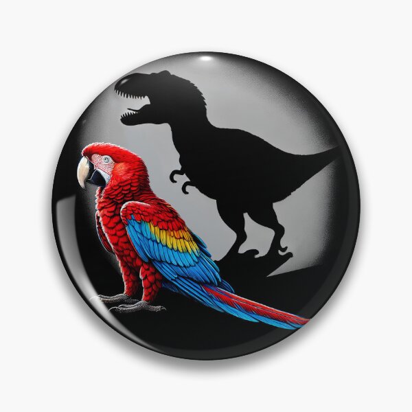 Item preview, Screaming Scarlet Macaw Parrot Bird Memes Funny Dinosaur designed and sold by Kimberley King Art  King Art.