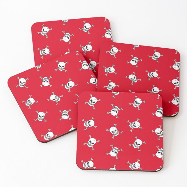 Item preview, Red Skull and Crossbones Pattern designed and sold by sararoom.