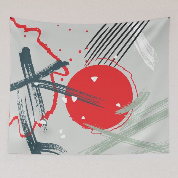 Item preview,  Red sun pattern designed and sold by Milatoo.