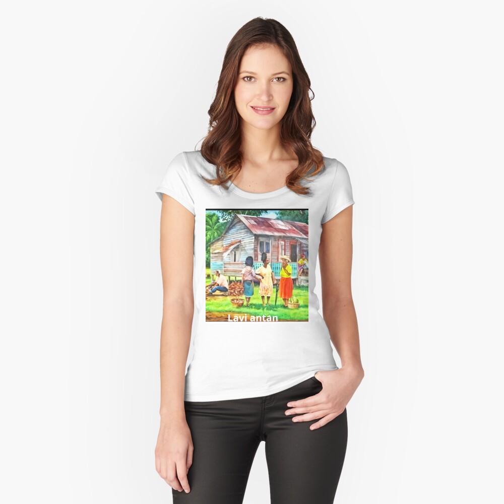 Aperçu de l'œuvre T-shirt échancré créée et vendue par charlolo.