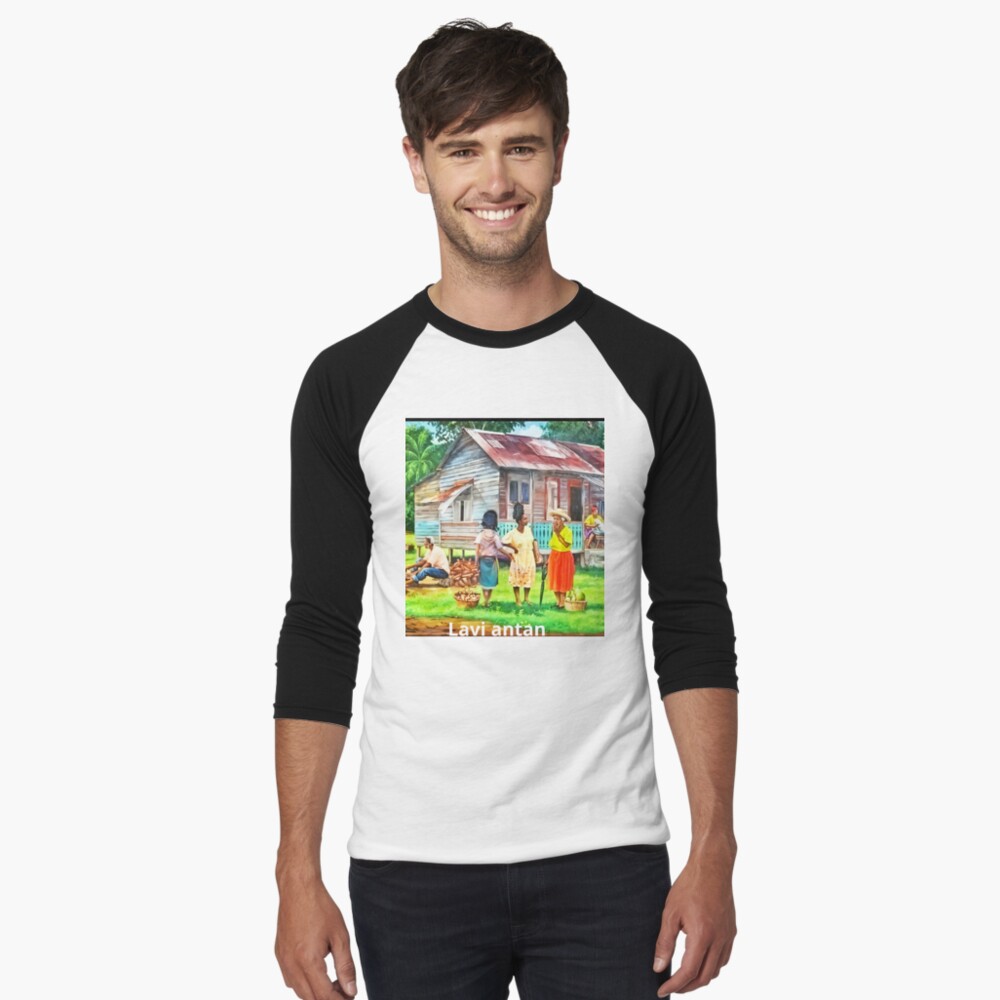 Aperçu de l'œuvre T-shirt baseball manches ¾ créée et vendue par charlolo.