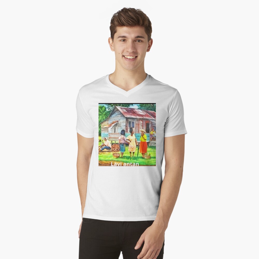 Aperçu de l'œuvre T-shirt col V créée et vendue par charlolo.