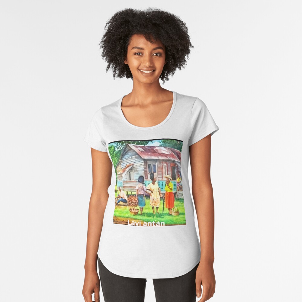 Aperçu de l'œuvre T-shirt premium échancré créée et vendue par charlolo.