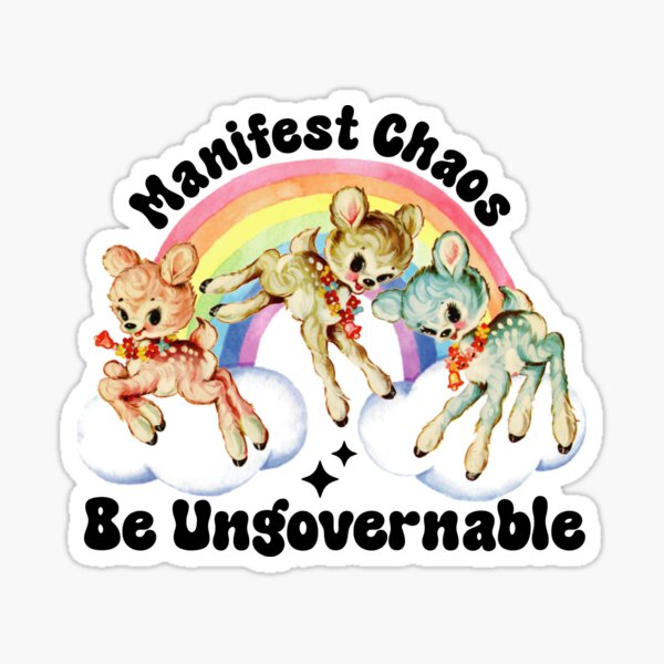 Artikel-Vorschau von Manifestes Chaos ist unregierbar, designt und verkauft von Radical Buttons.