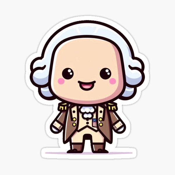 Item preview, Kawaii George Washington  designed and sold by potatofacecraft.