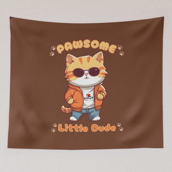 Item preview, Cat cute-Pawsome Little Dude! designed and sold by LovesLuLu.