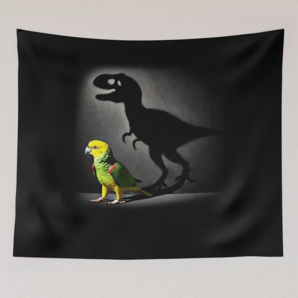 Item preview, Screaming Yellow Headed Parrot Bird Memes Funny Dinosaur designed and sold by Kimberley King Art  King Art.