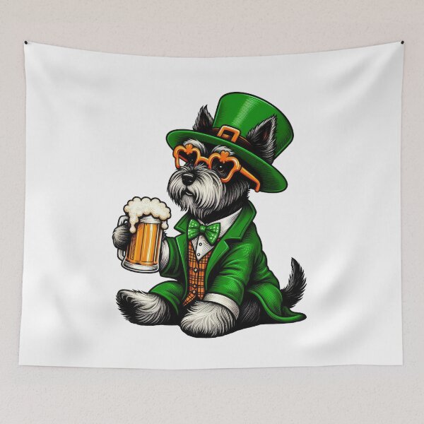 Item preview, Scottish Terrier Dog St Patrick's Day designed and sold by doodIllustrate.