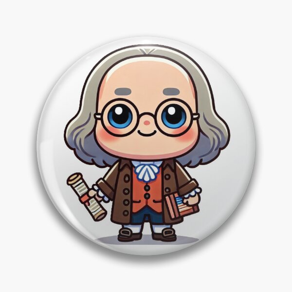 Item preview, Kawaii Ben Franklin designed and sold by potatofacecraft.