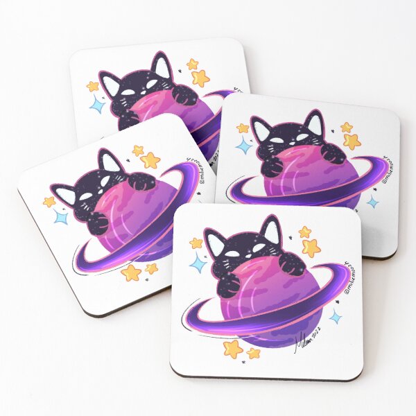 Item preview, Cute Galaxy Space Planet Cat  designed and sold by ArtbyMilie.