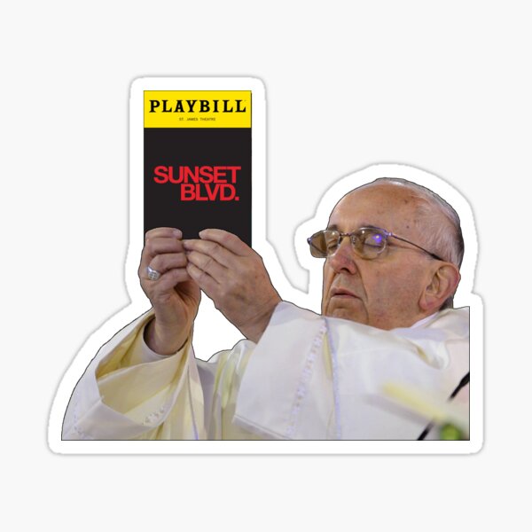 Item preview, Pope Holding Sunset Blvd. Program designed and sold by baranskini.
