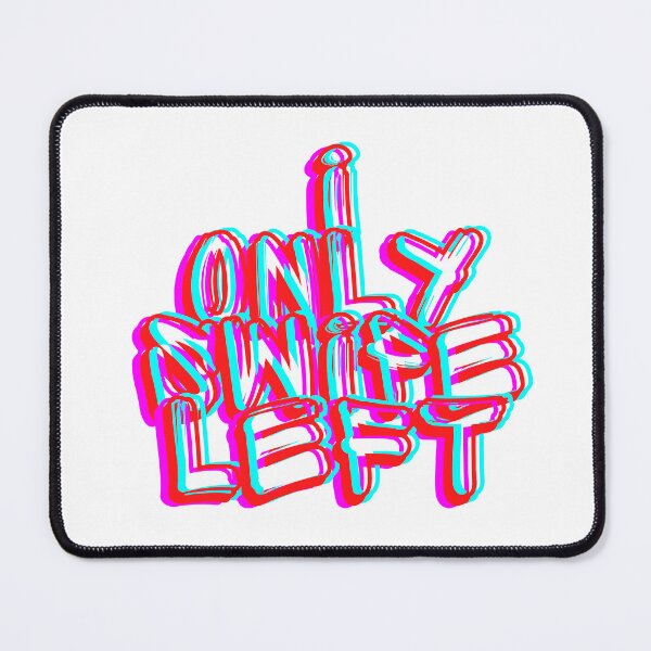Item preview, I Only Swipe Left - Glitch Effect Typography Design designed and sold by Alwayseddie.