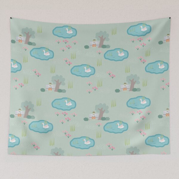 Item preview, Pond in the park designed and sold by BroccolinPeach.