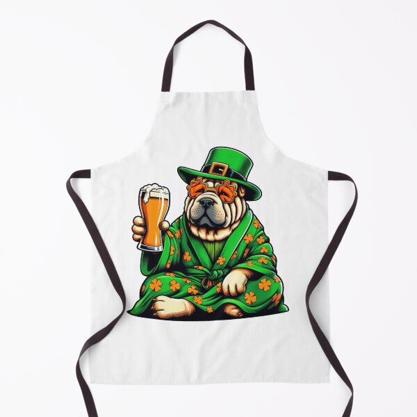 Item preview, Shar Pei Dog St Patrick's Day designed and sold by doodIllustrate.