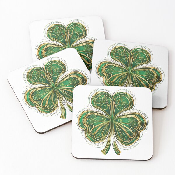 Item preview, Irish Saint Patrick's Day Colorful Lineart Shamrock designed and sold by Traloch O'Laoi.