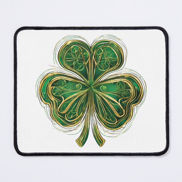 Item preview, Irish Saint Patrick's Day Colorful Lineart Shamrock designed and sold by Traloch O'Laoi.