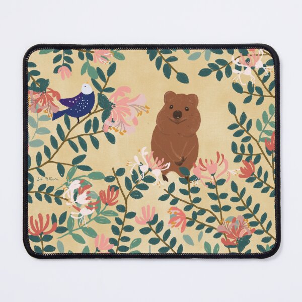 Item preview, Quokka and Australian Flora Pattern Illustration by Suki McMaster designed and sold by Suki McMaster.