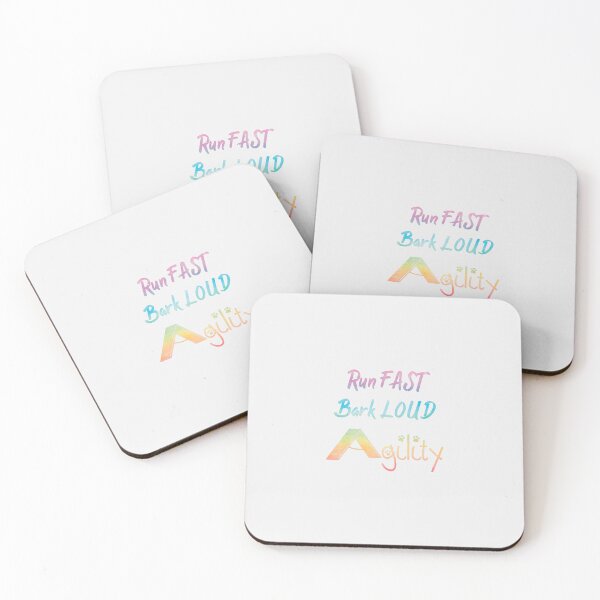 Item preview, Run FAST Bark LOUD Agility Rainbow designed and sold by Jessica Schwing.