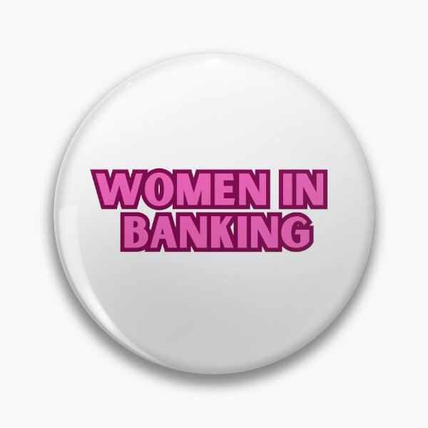 Item preview, Women in banking pink finance decal  designed and sold by ha11e11.
