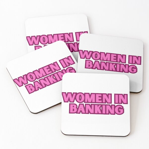 Item preview, Women in banking pink finance decal  designed and sold by ha11e11.