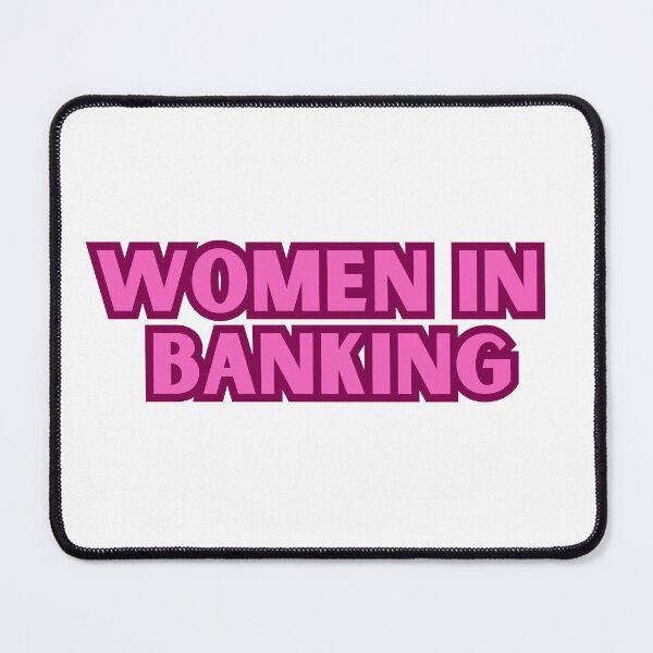 Item preview, Women in banking pink finance decal  designed and sold by ha11e11.