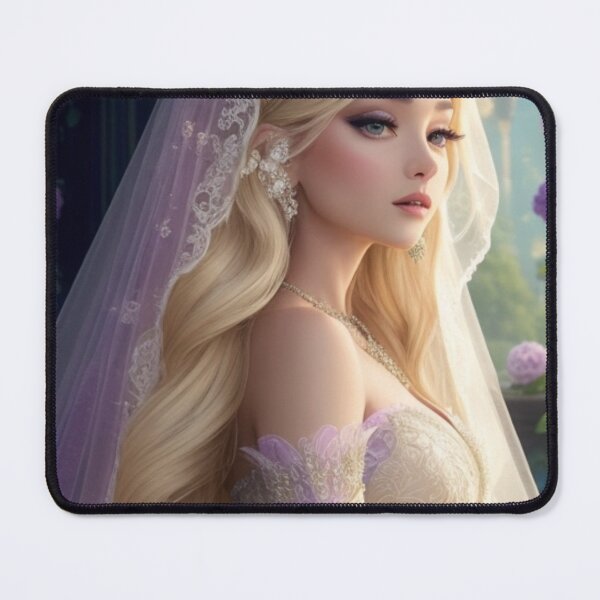 Item preview, La bella Rapunzel con un majestuoso vestido de novia designed and sold by MuseAI.