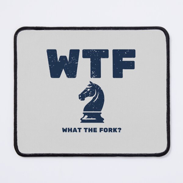 Item preview, WTF 'What the Fork?' Retro Vintage Chess T-shirt designed and sold by Trixtee.