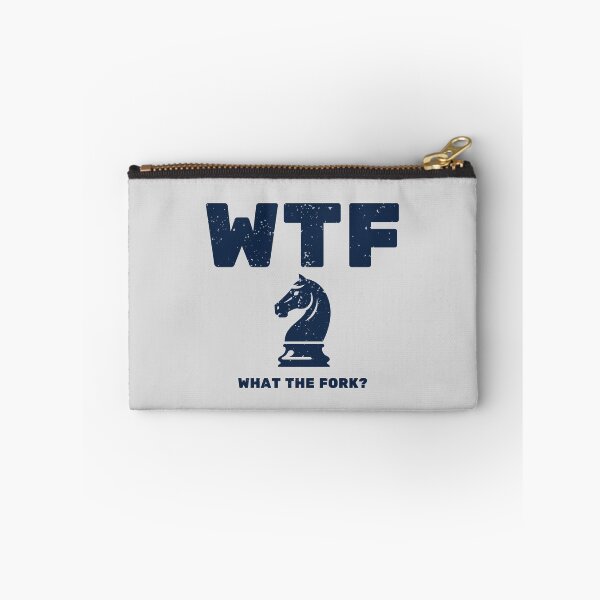 Item preview, WTF 'What the Fork?' Retro Vintage Chess T-shirt designed and sold by Trixtee.