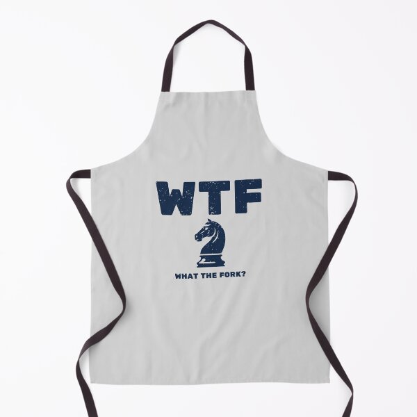Item preview, WTF 'What the Fork?' Retro Vintage Chess T-shirt designed and sold by Trixtee.