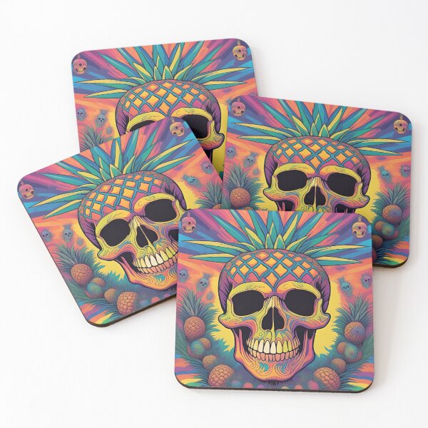 Item preview, Groovy Pineapple Skull designed and sold by take2666.