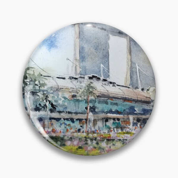 Item preview, Lily pond, Art Science museum, street scene Singapore  designed and sold by Almondtree.
