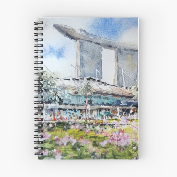 Item preview, Lily pond, Art Science museum, street scene Singapore  designed and sold by Almondtree.