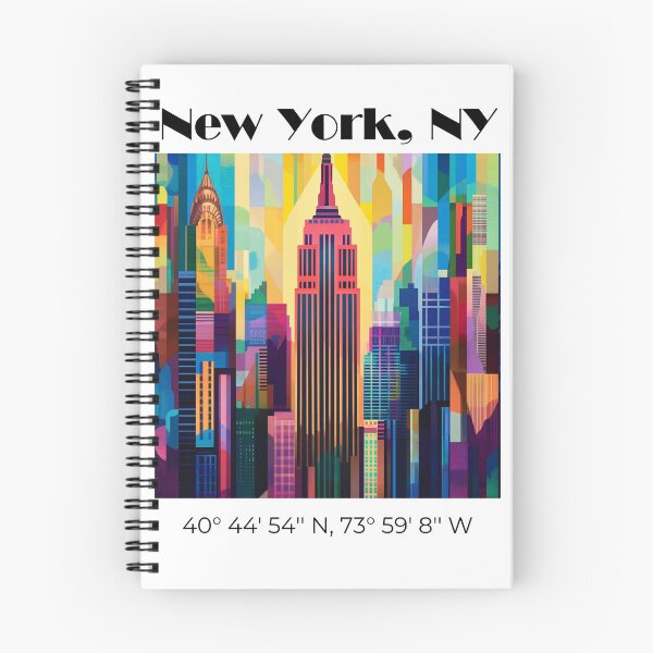 Item preview, GPS coordinates, New York, NY designed and sold by WhimsiesandWow.