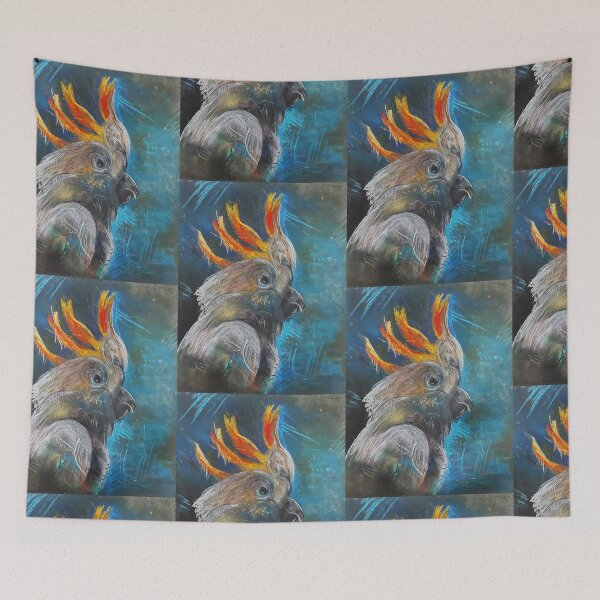 Item preview, Crayon Parrot Artwork: Handcrafted Tropical Design designed and sold by VitaliaRice.