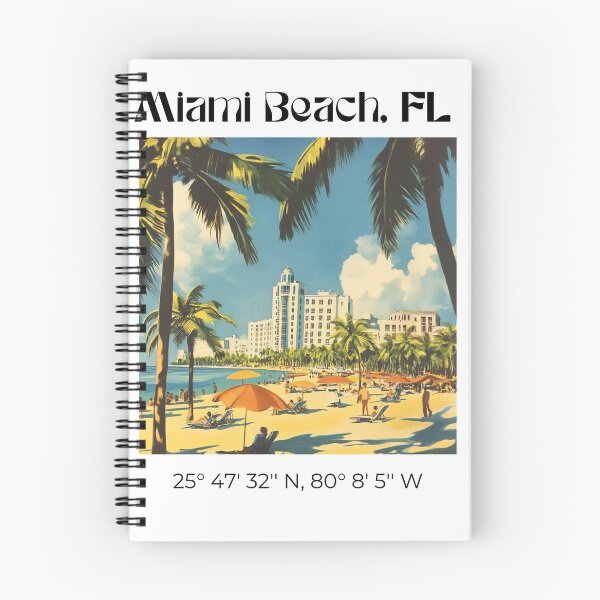 Item preview, GPS Coordinates, Miami Beach, FL designed and sold by WhimsiesandWow.