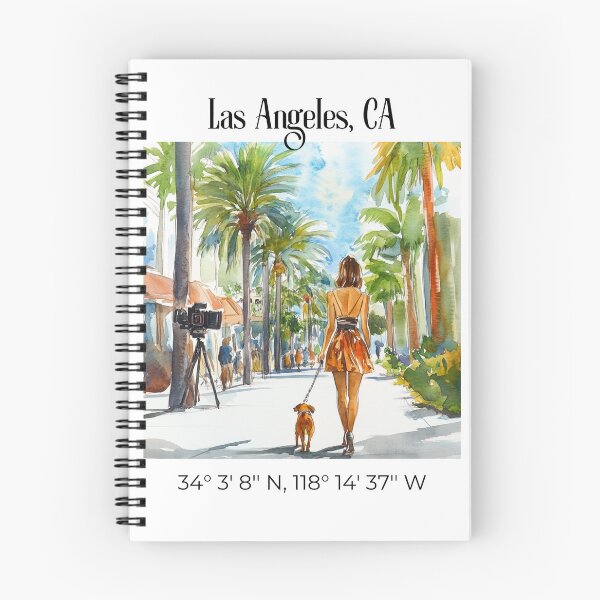 Aperçu de l'œuvre Coordonnées GPS, Los Angeles, CA créée et vendue par WhimsiesandWow.