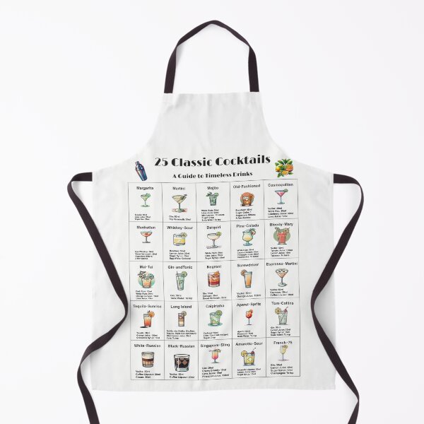 Item preview, 25 Classic Cocktails design - A Visual Guide to Timeless Drinks designed and sold by SakuraJapanArt.