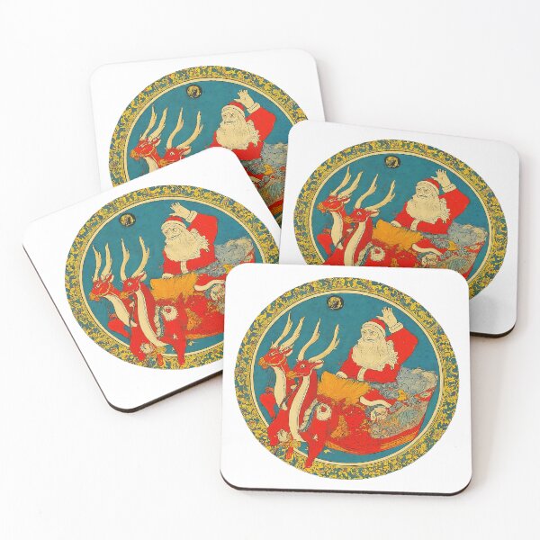 Item preview, Vintage Santa Claus Christmas , Retro Holiday Graphic , Festive Reindeer Santa Design, Christmas Outfit, Nostalgic Xmas  designed and sold by Indyadizine.