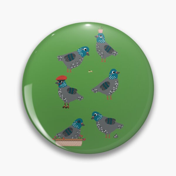 Item preview, Pigeons in Green designed and sold by jesscargill.